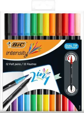 Set markera BIC Dual Markers, 12 copë, ngjyra të përziera