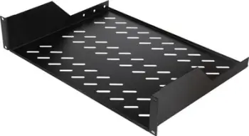Raft fikse për kabinet 19" LevelOne Equip 280619, 2U, 800mm, i zi