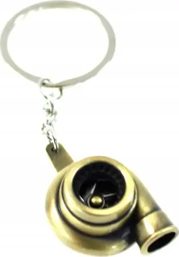 Varëse çelësash Turbocharger, dizajn turbo, metal, ngjyrë ari