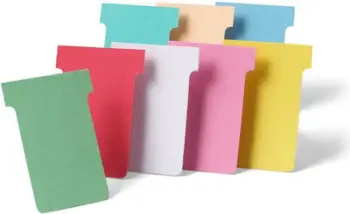 Karta planifikimi Nobo T Cards Size 2, set 100 copë, shumëngjyrëshe