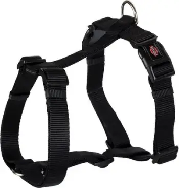 Shtrëngues qeni Trixie Premium Harness, madhësia L 60–80 cm, 25 mm, i zi