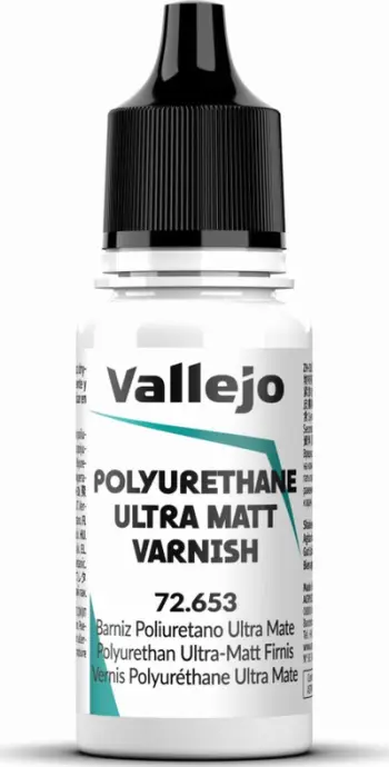 Llak poliuretani Vallejo VJP72653, përfundim ultra, tharje e shpejtë, transparent