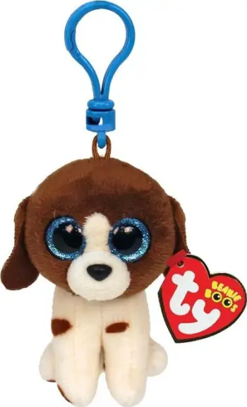Varëse çelësash TY Toys Beanie Boos Dog Muddles Clip, 7 cm, shumëngjyrëshe