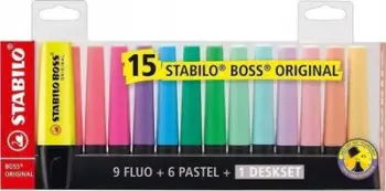 Set markera florescent Stabilo Boss Multicolour, 5 copë, shumëngjyrësh