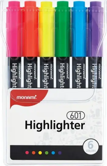 Set markera fluorescent Astra Highlighter 601, 6 copë, shumëngjyrëshe