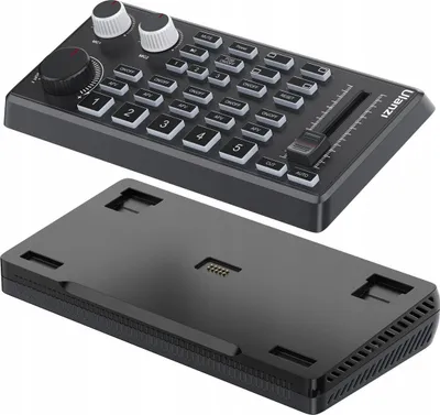 Kartë audio video mixer Ulanzi D005, për transmetim live, e zezë - 1