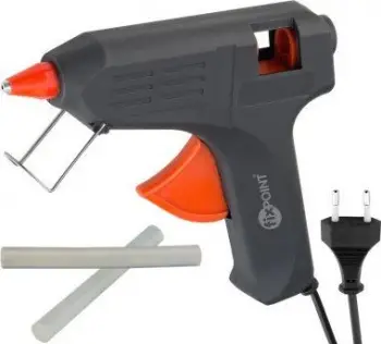 Pistolete silikoni Fixpoint 59176, 40W, për shkopinj 11 12 mm, e zezë