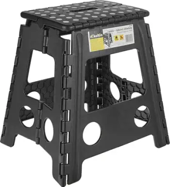 Stol palosës Step, 40cm, plastik, antirrëshqitës, gri