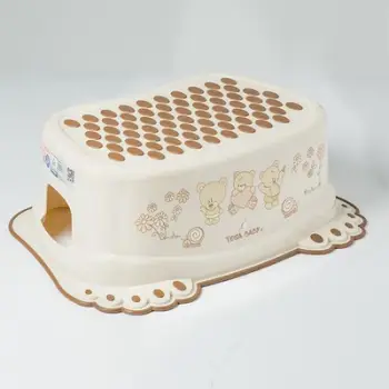 Stol për fëmijë Tega Baby Footstool Bear, kundër rrëshqitjes, deri 100 kg, bezhë
