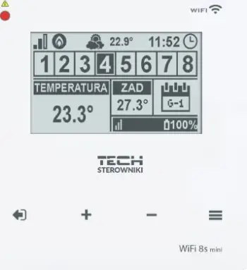 Modul WiFi për aktuatorë elektrikë Tech STWIFI8SPWH, kontroll me aplikacion, i bardhë