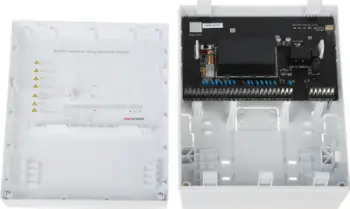 Modul zgjerues Hikvision AX PRO DS-PM1-I16O2-WE, 16 hyrje, 2 dalje OC, i bardhë