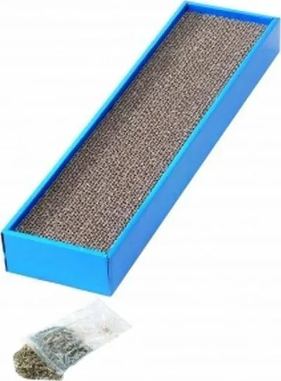 Dërrasë gërvishtëse për mace EBI, karton, 50cm, me catnip - 1