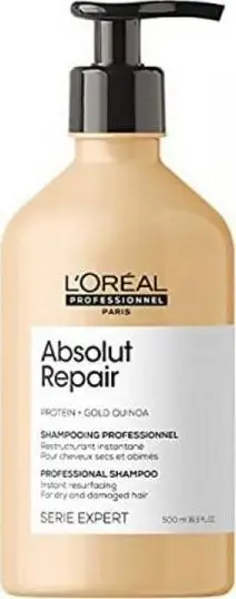 Shampo flokësh L'Oréal Professionnel Absolut Repair Gold, 500 ml, për flokë të dëmtuar