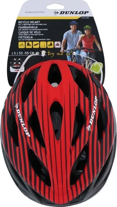 Helmet biçiklete Dunlop MTB R.L, i rregullueshëm, për të rritur, i kuq - 3