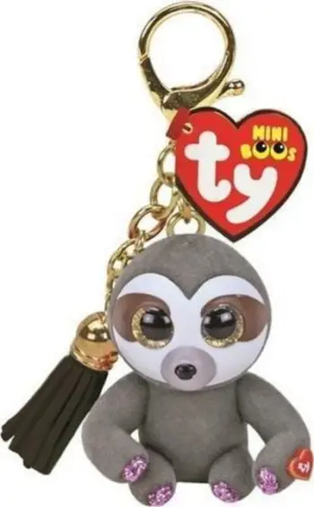 Varesë lodër pelushi TY Mini Boo’s Dangler, me kapëse, shumëngjyrëshe