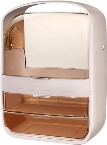Raft kozmetike 30.5*22*41cm, rozë e hapur. UNIMIKS