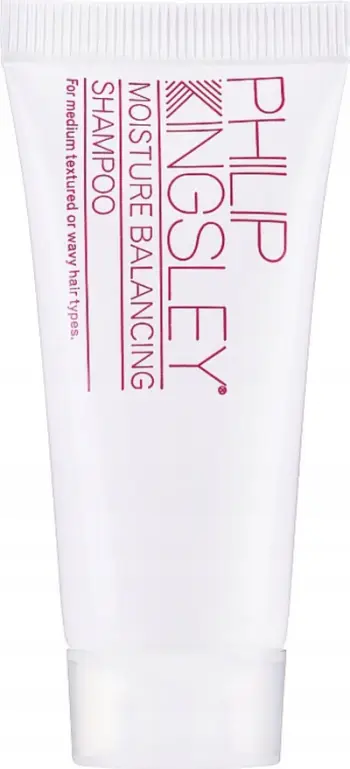 Shampo flokësh Philip Kingsley Moisture Balancing, me proteinë gruri dhe antioksidantë, 75 ml, për femra