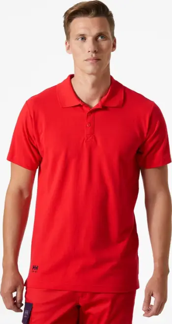 Bluzë polo Helly Hansen Classic, pambuk 100%, M, e kuqe