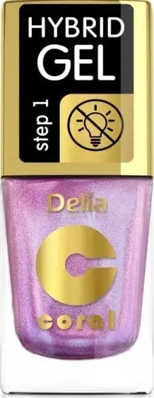 Llak thonjsh Delia Hybrid Gel 105, 11ml, rozë e çelët me shkëlqim