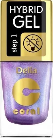 Llak thonjsh Delia Hybrid Gel 106, efekt hibrid, 11ml, vjollcë e çelët me shkëlqim
