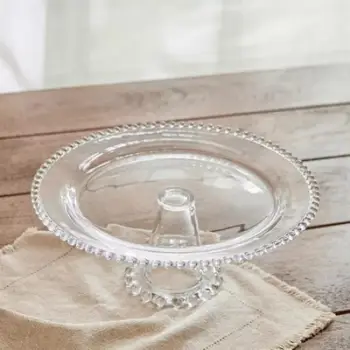 Pjatë qelqi për ëmbëlsira 19.5*8cm. UNIMIKS
