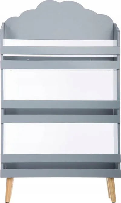 Raft librash Atmosphera Cloud, 100cm, MDF dhe dru pishe, gri - 1