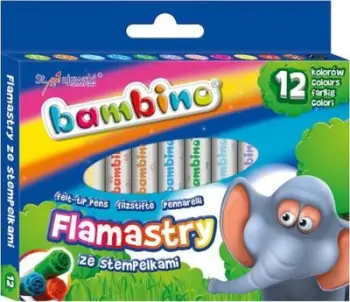 Set markera St. Majewski Bambino, 12 ngjyra, me vula