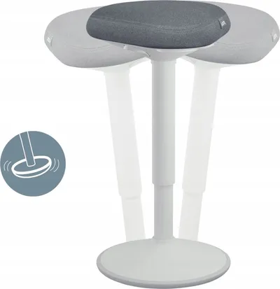 Stol zyre Leitz Ergo Active, ulëse Comfort, gri e errët - 5