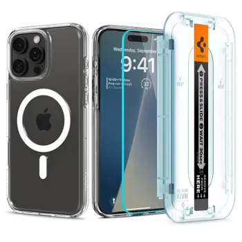 Mbështjellës për iPhone 16 Pro Spigen Ultra Hybrid MagSafe, i zi