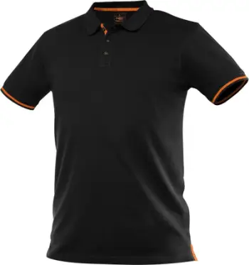 Bluzë polo Neo Garage, 100% pambuk piké, madhësia L, e zezë