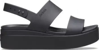 Sandale Crocs Brooklyn Low Wedge W 206453-060, platformë, të zeza