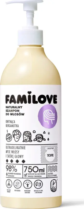 Shampo flokësh Yope Familove, 750ml, për të gjithë familjen