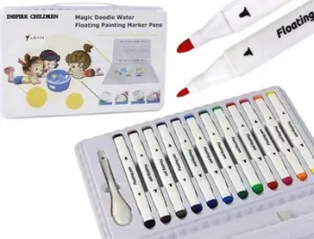 Set markera uji Leantoys, 12 ngjyra, në kuti