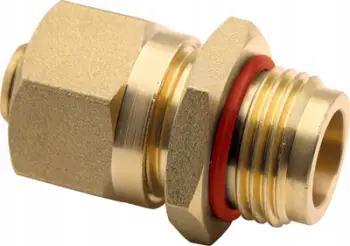 Pjesë e poshtme për matës rrjedhje N10PORT C7NEW, 1/2" x 1/2", për tuba Al PEX 16 mm, e argjendtë