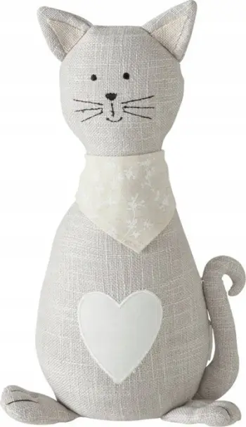 Stoper dere Boltze Cat Kitten, dekorativ, poliester, gri