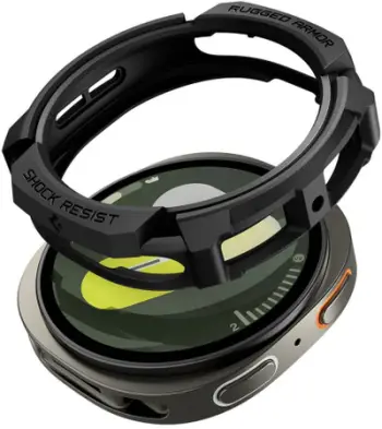 Mbështjellës për smartwatch Spigen Rugged Armor për Samsung Galaxy Watch 8 40mm, TPU, i zi matte