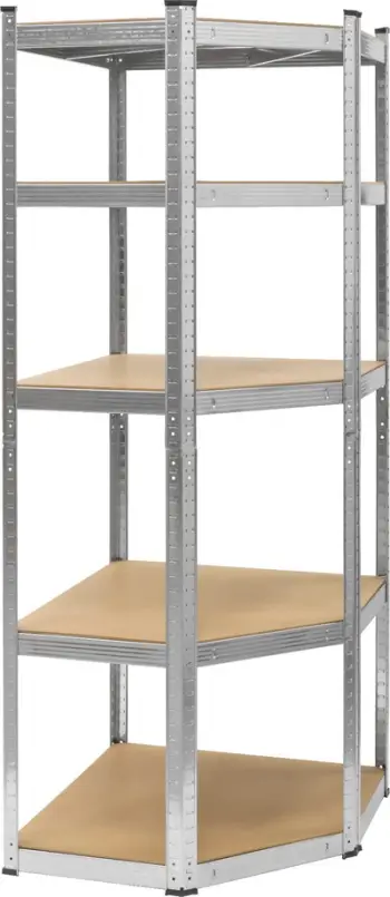 Raft metalik këndor Rebel RB-1254, 5 rafte, 180x40x70cm, set 2 copë