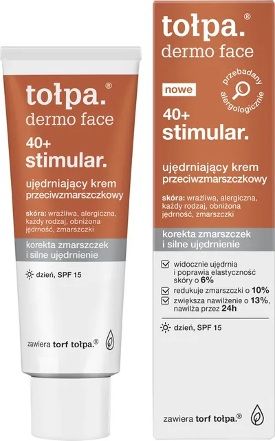 Krem dite Topa Dermo Face Stimular 40+, anti rrudha, SPF 15, 40ml - 1