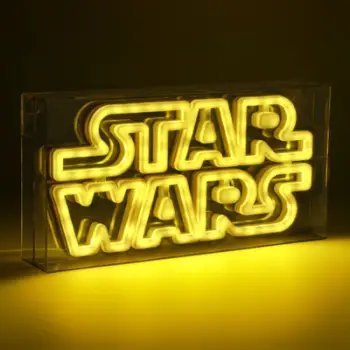 Dritë dekorative Star Wars LED Neon, 30cm, dritë e verdhë, me USB
