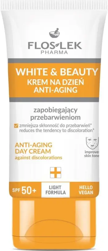 Krem ditor për fytyrë Floslek Pharma White and Beauty Anti Spot, SPF 50+, 30ml