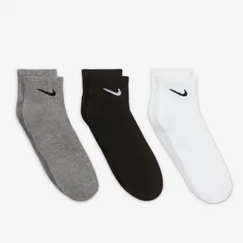 Çorape Nike për të gjithë, të bardha/zeza/hirtë