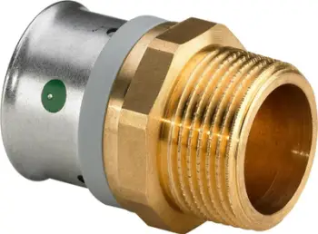 Pjesë kaluese Viega Pexfit Pro 4711, 16mm, 3/4", bronz