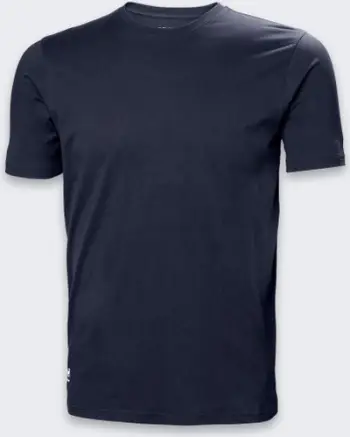 Bluzë pune Helly Hansen Manchester Crewneck, pambuk 100%, për meshkuj, e zezë