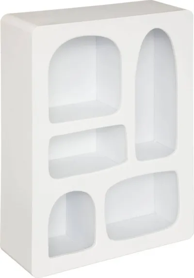 Raft muri Atmosphera Rivi White, 45x65cm, MDF, i bardhë - 1