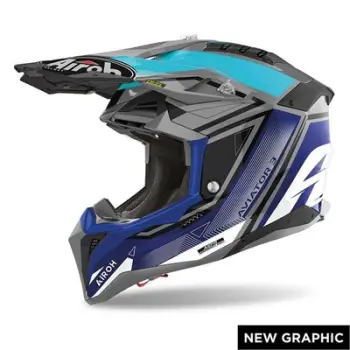 Helmetë cross Airoh Aviator 3 League, fibra karboni, off road