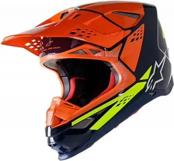 Helmetë cross Alpinestars Supertech S M8 Factory S22, e lehtë, ventilim i avancuar, shumëngjyrëshe
