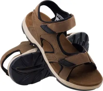 Sandale Hi-Tec Lucibel, lëkurë PU, taban gome TPR, kafe e errët e zezë, 41