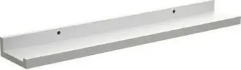 Raft muri dekorativ, MDF, 58 cm, i bardhë