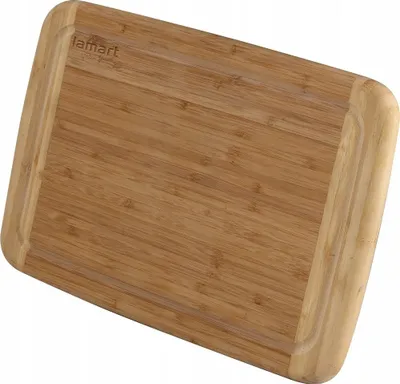 Dërrasë prerjeje Lamart, bambu, me brazda, natyrale - 1