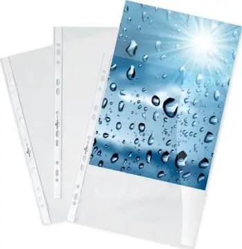 Futë dokumentesh Durable Premium, A4, 0.08mm, transparente kristal, 100 copë